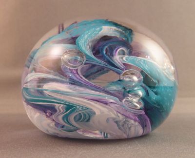 Alum Bay, purple and teal swirls
Keywords: british;sold;paperweight
