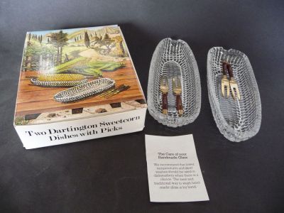 Dartington FT149 sweetcorn dishes
"Corn Utopia" 1972
Keywords: sold;table;british