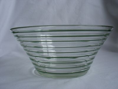 Striped and ridged bowl
Unknown. Davidson Norman?
Keywords: sold;british;enamelgilt;table