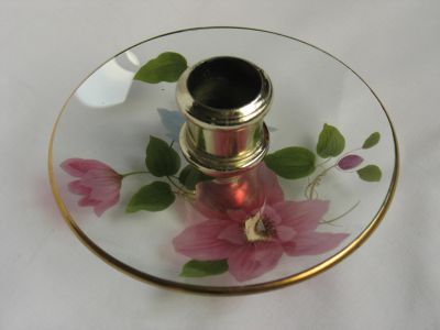 Chance Clematis candlestick
Rare plain-rim candlestick
Keywords: sold;enamelgilt;british;candle