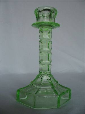 Walther Mary candlestick
Shorter version, bobeche top
Keywords: sold;pressed;german;bathbed;candle