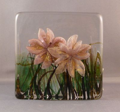 Isle of Wight Flower block, pink
FB2 10 cm tall
Keywords: british;sold;paperweight