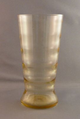 Light amber water set 
Ribbed glass 14 x 7 cm
Keywords: sold;barware