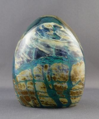 Malta Decorative Glass paperweight B
Label remnants on base
Keywords: maltese;sold