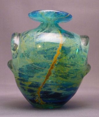 Mdina "pulled ears" vase A
Marked. Heavy
Keywords: vase;maltese