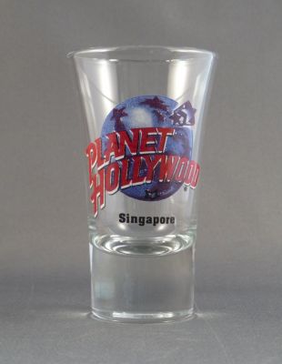 Planet Hollywood shot glass
1990s. 45 on base
Keywords: enamelgilt;sold;barware
