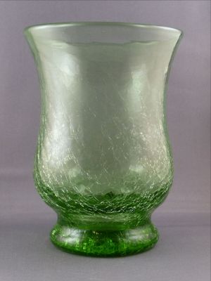 Stevens and Williams/Royal Brierley? crackle vase
Polished pontil mark
Keywords: blown;british;vase