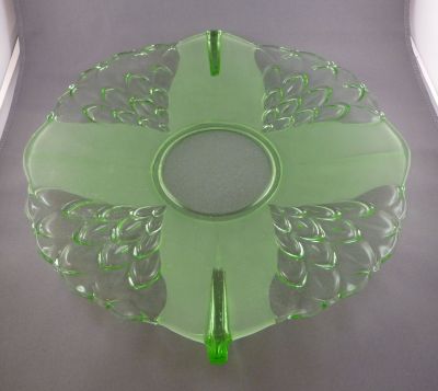 Stölzle platter
No. 19073. Heřmanova huť. Side handles
Keywords: czech;pressed;table