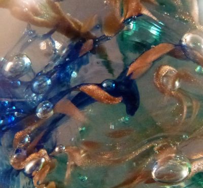 Teign Valley Glass blue, green and adventurine
Close up
Keywords: british