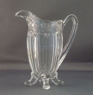 Westmoreland Floral Colonial after-dinner creamer/milk jug
Designed by Reuben Haley. EAPG, 1911-1917. Coffee creamer
Keywords: table;sold;american