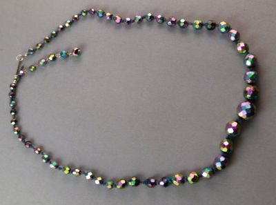 Black aurora borealis necklace
