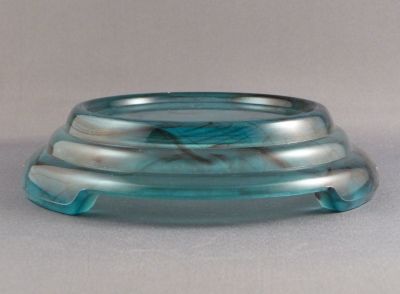 Davidson No. 1 plinth in blue cloud
Marked "Made in England"
Keywords: pressed