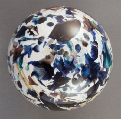 Phoenician blue, brown and aqua on white paperweight
Shiny polished base
Keywords: maltese;sale