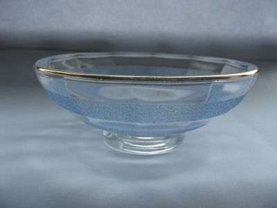 Chance Spiderweb bowl D40
8 in. Blue Matthey Crinkles
Keywords: pressed;enamelgilt;table;sold