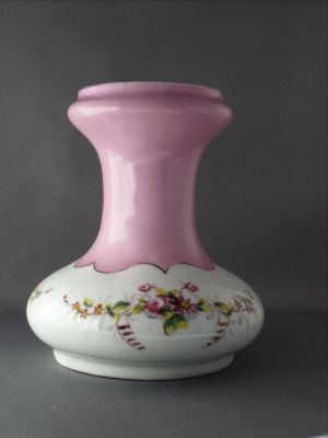 Porcelain hyacinth vase 
c1880. Handpainted. Most of the gilding is lost. (Yes, I know it's not glass)
Keywords: hyacinth;vase;sold