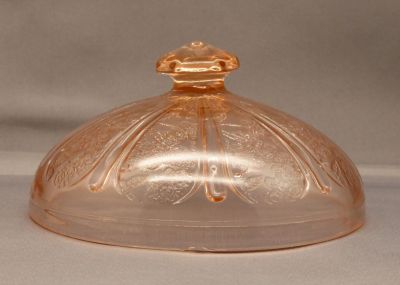 Jeannette Cherry blossom butter dish
Lid
Keywords: pressed;table;sold