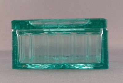 Inwald cigarette box cum ashtray, blue uranium
Very shiny ground base and top.
Keywords: czech;pressed;ash