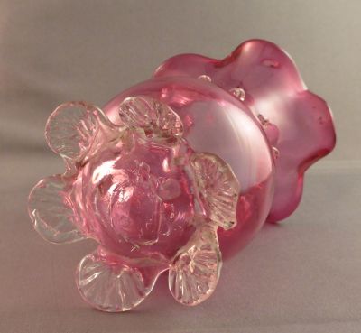 Victorian cranberry glass milk jug/creamer
Heat polished pontil mark
Keywords: british;sold;table