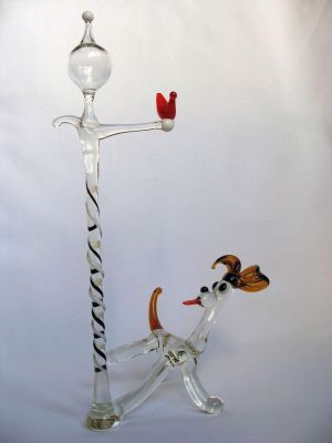 Pirelli dog with lamp post
Keywords: sold;figure;lampwork