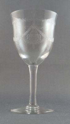 Needle etched sherry glass 3
Swags and geometrics. British?
Keywords: british;engraved;sold;barware