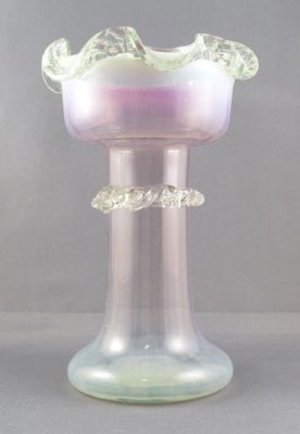 Pink opalescent hyacinth vase
Victorian
Keywords: blown;hyacinth