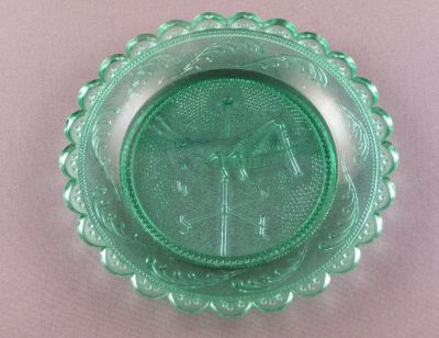 Pairpoint grasshopper weathervane cup plate
Robt Bryden Pairpoint. 1980s?
Keywords: sold;table;american