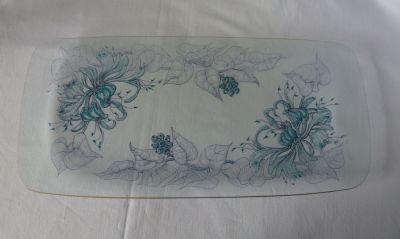 Chance Honeysuckle sandwich tray
1970. 13 x 5.5 in
Keywords: british;table;sold