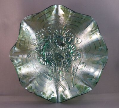 Imperial pansy ruffled bowl
Paterrn no 478. 9 in.
Keywords: american;carnival;table;sold;uranium