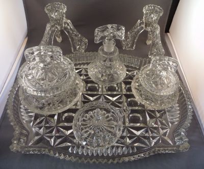 Libochovice 1950-1955A Dressing table set
Complete set
Keywords: bathbed;sold;czech