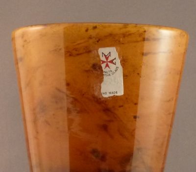 Malta Decorative Glass small goblet
Label
Keywords: mark;sold;maltese;barware