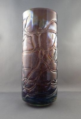 Mdina strapped amethyst vase
Signed
Keywords: vase;maltese