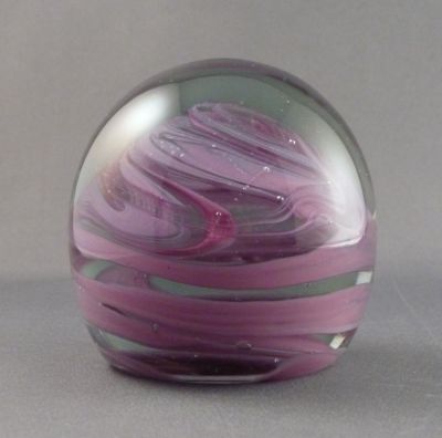 Mdina pink swirl paperweight
Note the bluish glass
Keywords: maltese;sold