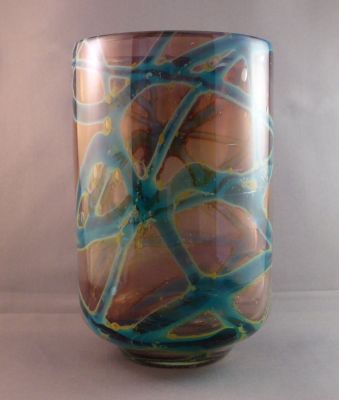 Mdina amethyst "seaweed" bell vase
Keywords: blown;vase;maltese