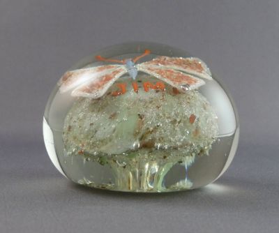 Pilkington? "Jim" with butterfly
Sharp pontil mark
Keywords: british