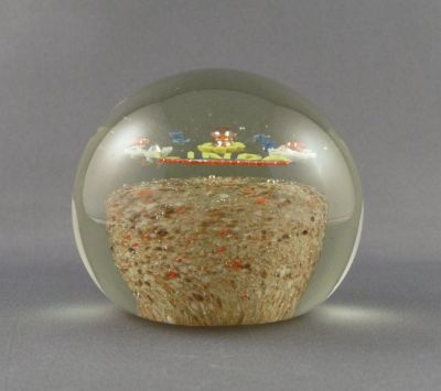 Pilkington? "Linda" paperweight
Side. Rough ground base
Keywords: british