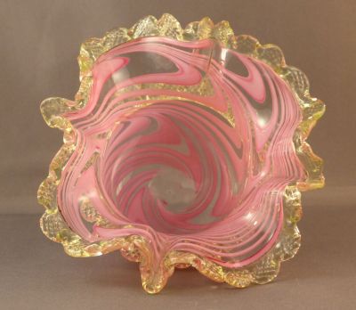 Richardson? pink swirl preserve dish
Keywords: blown;british;table