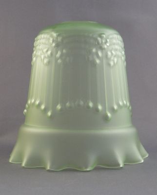 Lampshade blow-moulded uranium glass
1930s?
Keywords: blown;light