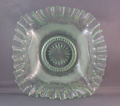 Radeberg Stickmuster fruit bowl
Crimped and sqauared post pressing
Keywords: german;table;uranium;sold