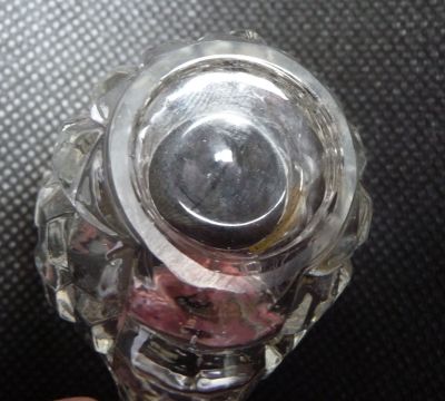 Ramson Crystal egg cup base
Ground so must be mid 20th C or earlier
Keywords: sold;figure;pressed;table