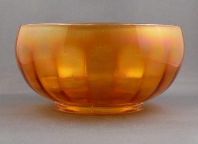Imperial wide panel bowl
Rose bowl shape. Interior ribbing. Marigold
Keywords: table;american;dessert;carnival