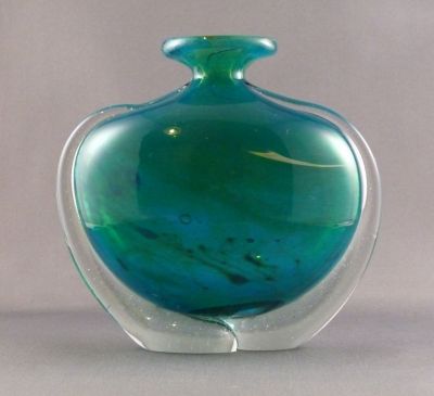 Mdina side striped vase B
Signed. Fairly early I think
Keywords: vase;maltese