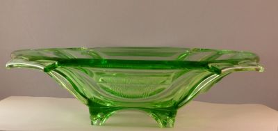 VEB Sachsenglas Sigrid bowl
29.5 cm. In 1953 catalogue, non-uranium
Keywords: centrepiece;german;vase;sold