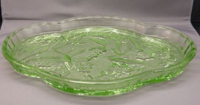 Sowerby Butterfly, dressing table tray, green
Unfrosted 2552
Keywords: pressed;bathbed;sold