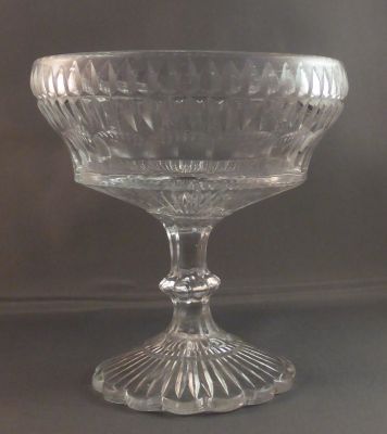 Sowerby pressed and cut sugar bowl
Large size 
Keywords: table;cut;british