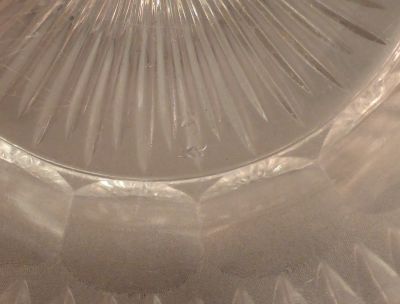 Sowerby pressed and cut sugar bowl
Peacock mark
Keywords: table;mark;cut;british