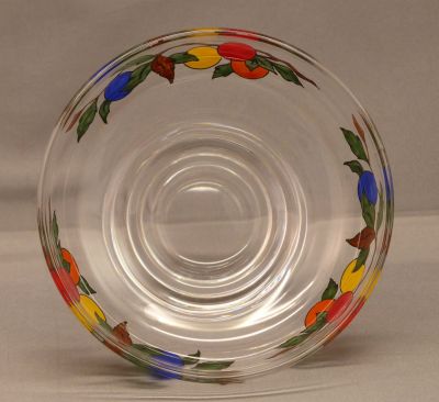 Stuart enamelled dessert bowl
Three repeats in primary colours
Keywords: blown;enamelgilt;table;sold;dessert