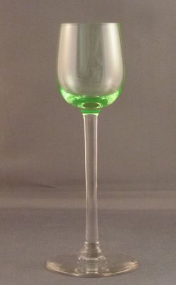 Dutch? long-stem liqueur glass
Cordial. Uranium bowl
Keywords: barware;blown;frenchdutchbelg