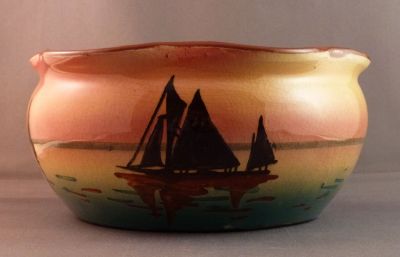 Torquay Pottery bulb bowl
Brixham trawler at sunset
Keywords: sold;hyacinth