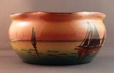 Torquay Pottery bulb bowl
Made at the Hele Cross Pottery c 1908-1920/30
Keywords: ceramic;sold