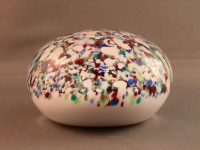 Spatter paperweight with green uranium chips
Belgium/Alsace
Keywords: uranium;frenchdutchbelg